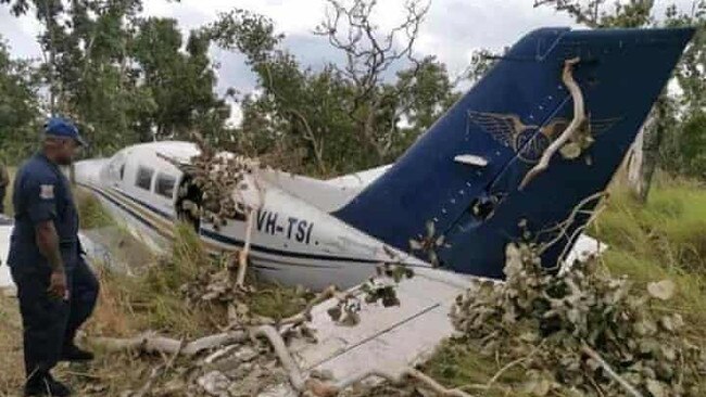 A Cessna twin engine plane crashed near Port Moresby carrying 500kg of cocaine in 2020. The Australian pilot died in the accident. Picture: Supplied