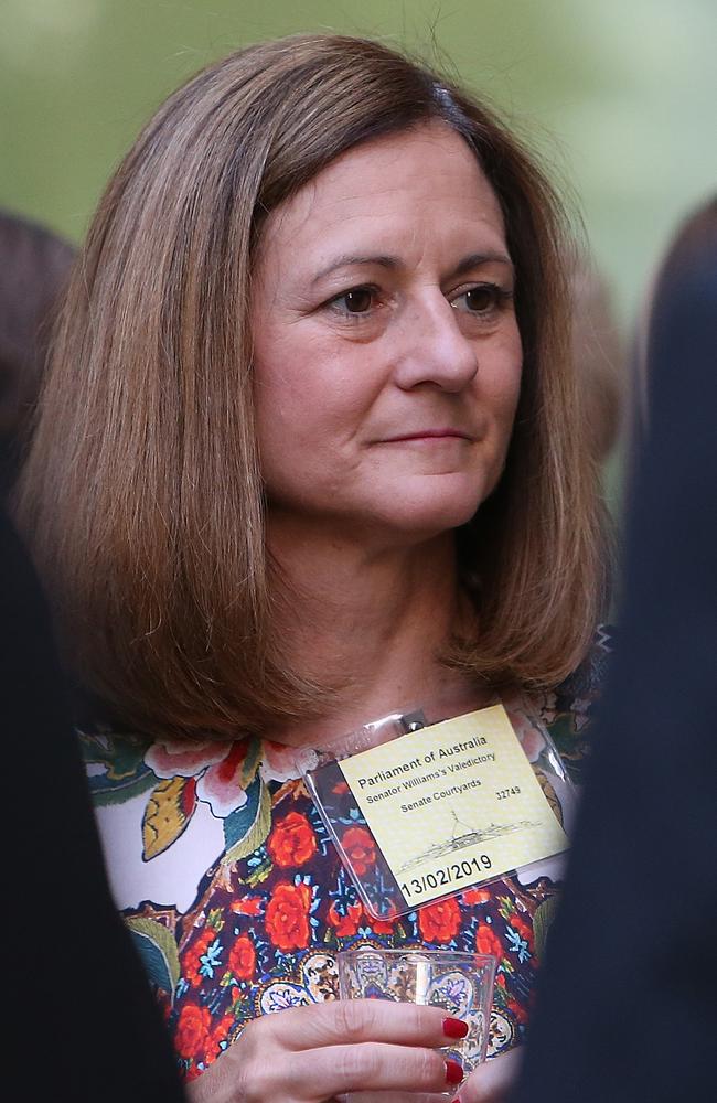 Barnaby Joyce's former wife Natalie attending the farewell party for Senator John Williams after his Valedictory speech.