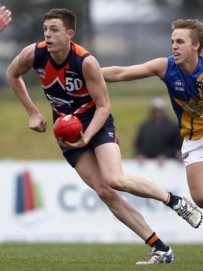 Jake Lever in action for Calder Cannons.