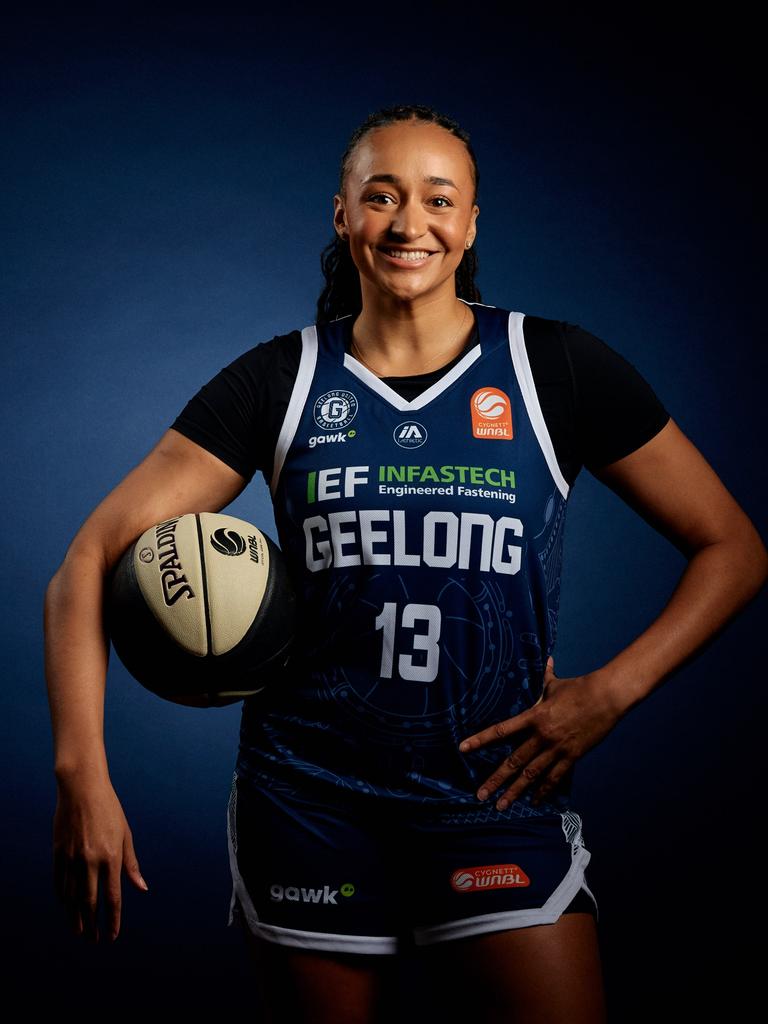 Geelong United import Haley Jones ahead of the 2024-25 WNBL season. Picture: Peter Foster