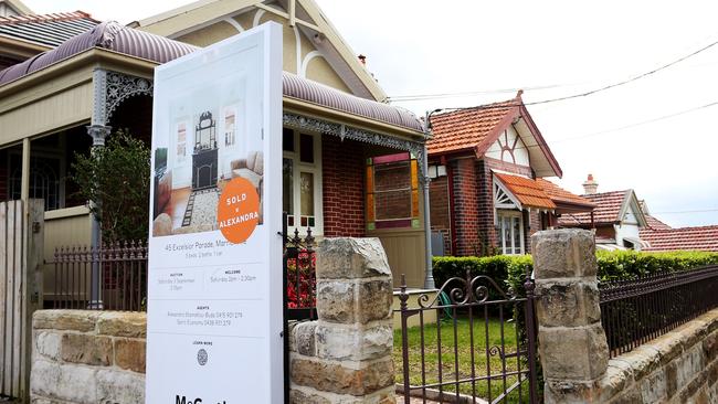 A rise in cost of living and increased mortgage rates are putting pressure on the Australian housing market, with prices predicted to continue to fall sharply over the coming year. Picture: Lisa Maree Williams/Getty Images