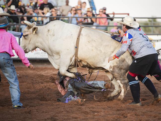 All the action at the sold-out 50th iteration of the Noonamah Tavern and Rodeo. Picture: Pema Tamang Pakhrin