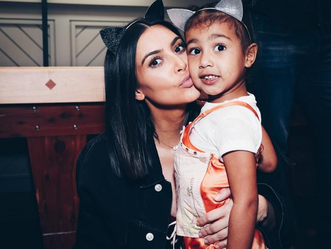 Kim Kardashian and daughter, North West in 2017. Picture: Getty