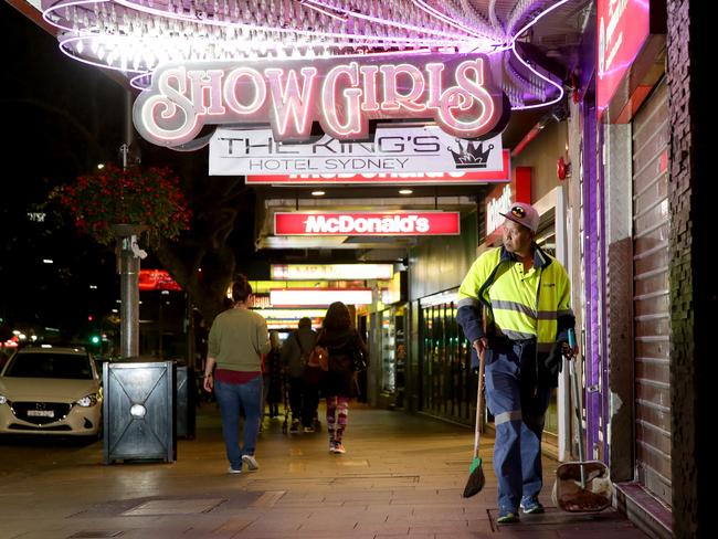 Businesses in Sydney’s nightspots have suffered from the lockout laws. Picture: Jonathan Ng