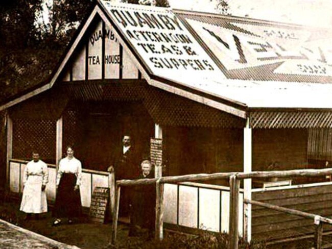 1922: Visitors would come from far and wide to the Quamby Tea House. Picture: Supplied