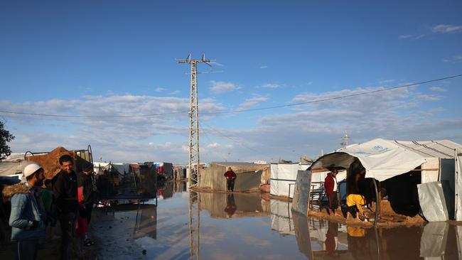 Millions of people already live in camps such as this, in the southern Gaza strip, after being forcibly displaced by war. Picture: AFP