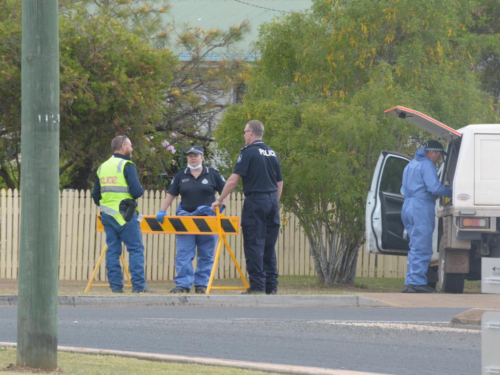 Forensic experts were sent in to analyse the crime Rover Road crime scene.