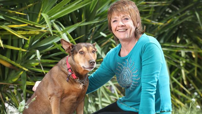 Deborah Pilgrim got lost on a morning walk while camping with friends. She went missing for three days, and was found when a property owner found she had scrawled SOS in dirt on their driveway. Picture Dean Martin