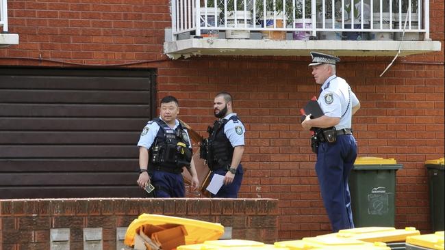 A young boy has been rushed to hospital after falling from a unit in Berala. Picture: TNV/Supplied.