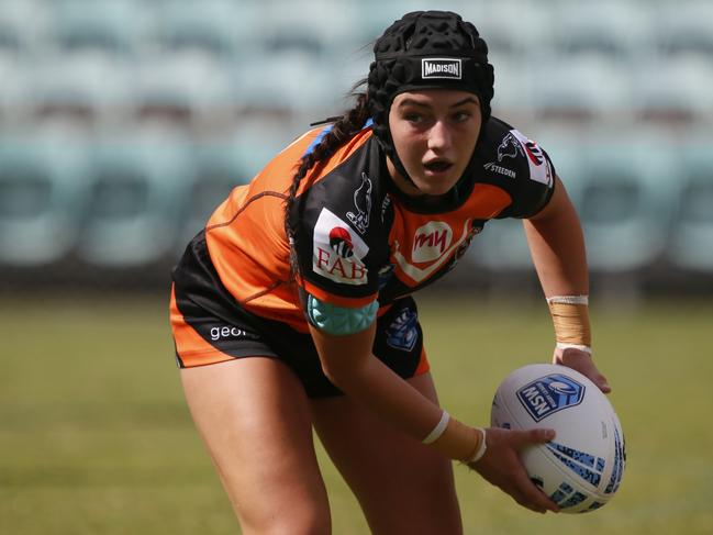 Paige Attard is one of four Wests Tigers players in the City U17s girls. Picture: Warren Gannon Photography