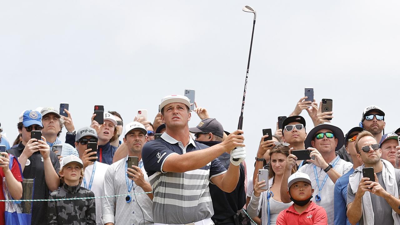 Bryson DeChambeau had a monumental US Open meltdown. Picture: Ezra Shaw/Getty Images/AFP