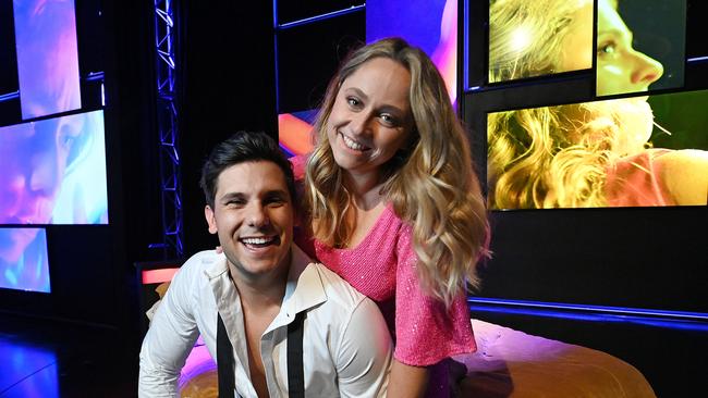 Cece Peters and Johnny Balbuziente in the new choose-your-own-adventure style theatre show called Forthcoming at QPAC. Picture: Lyndon Mechielsen / The Australian