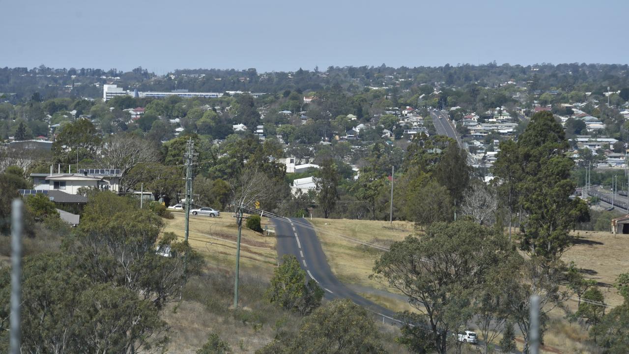 Toowoomba view from New England Highway. September 2019