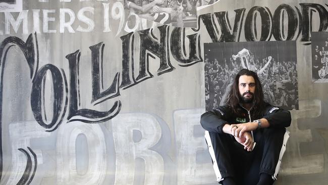 Brodie Grundy wants a long, lucrative deal. Pic: AAP