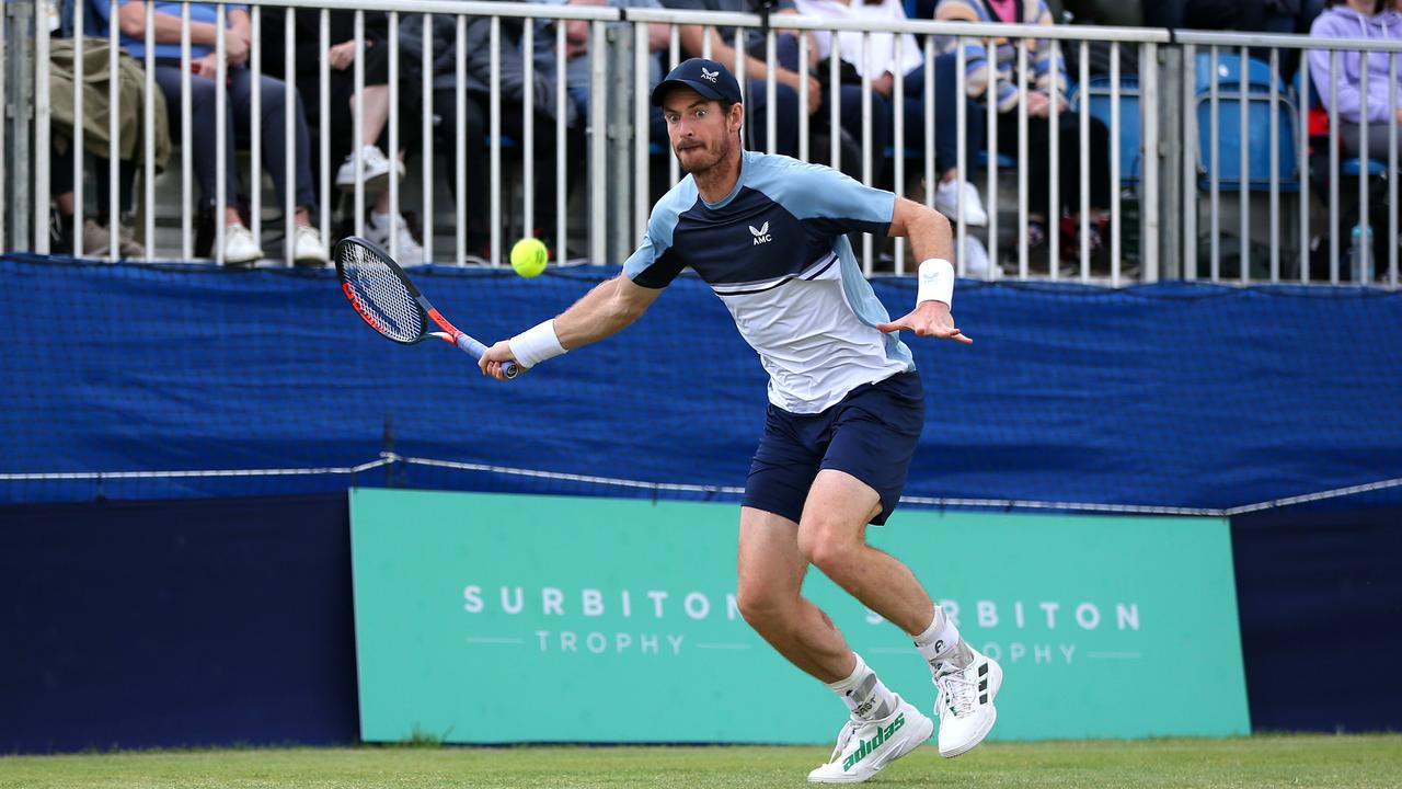 Andy Murray is finding his feet on grass again. (Photo by Steve Bardens/Getty Images)