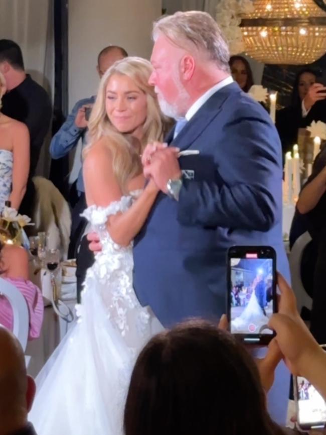 The first dance after Sandilands and Kynaston tied the knot. Picture: KIIS1065/Instagram