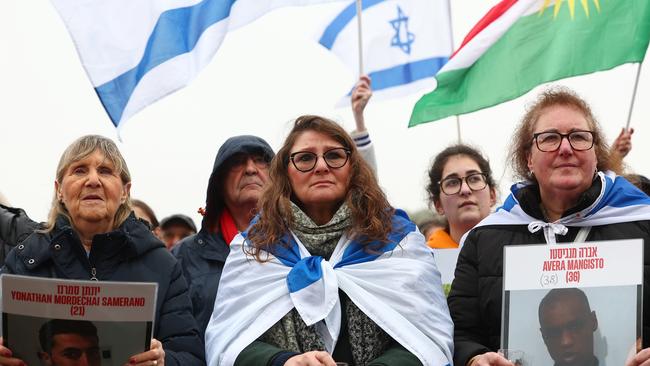 The Hyde Park commemoration event came a day after ten thousand people marched through central London in support of the Palestine Solidarity Campaign. Picture: Peter Nicholls/Getty Images