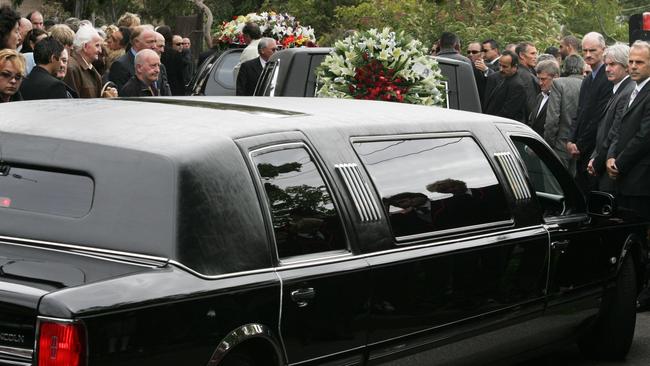 2006: Mario Condello’s funeral at Richmond’s St Ignatius Church.