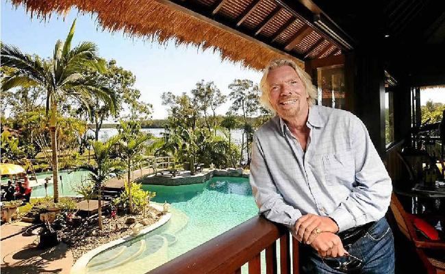 Sir Richard Branson hopes to open his island hideaway as a boutique hotel. Picture: Contributed