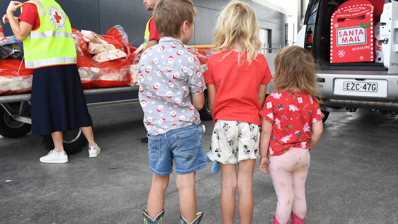 Australian Red Cross and Qantas will deliver Christmas donations to the children impacted by Tara bushfires earlier this year. Picture: photo by James D Morgan/Getty images