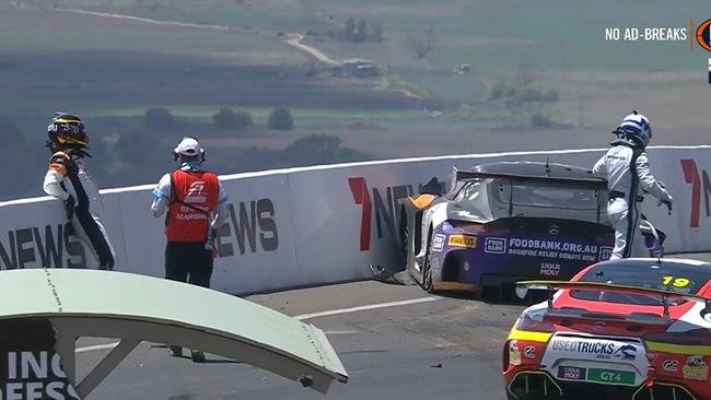 On the Run supremo Sam Shahin who survived a crash at Mount Panorama in Bathurst. Picture: Fox News.