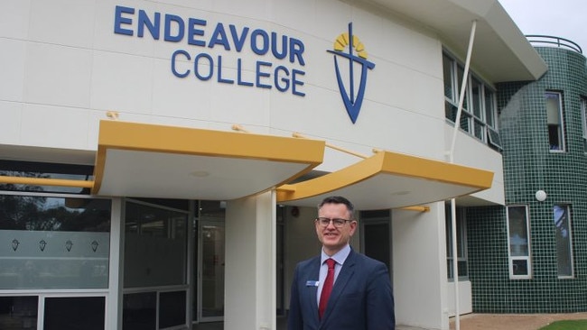 Former Endeavour College principal Glyn Roberts soon after his appointment. Picture: Supplied