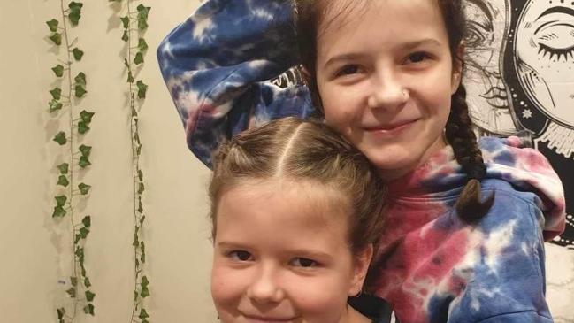 Mieka (R) and Freya (F) were inseparable. Mieka Pokarier, 16, died on Thursday while travelling to Melbourne with her mum and little sister, Freya, when they were involved in a crash with a semi-trailer near Dubbo in New South Wales. Picture: Supplied