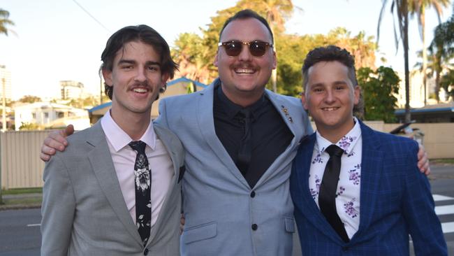 Cameron, Jake and Charlie at the Maleny State High School formal on November 16, 2022. Picture: Sam Turner