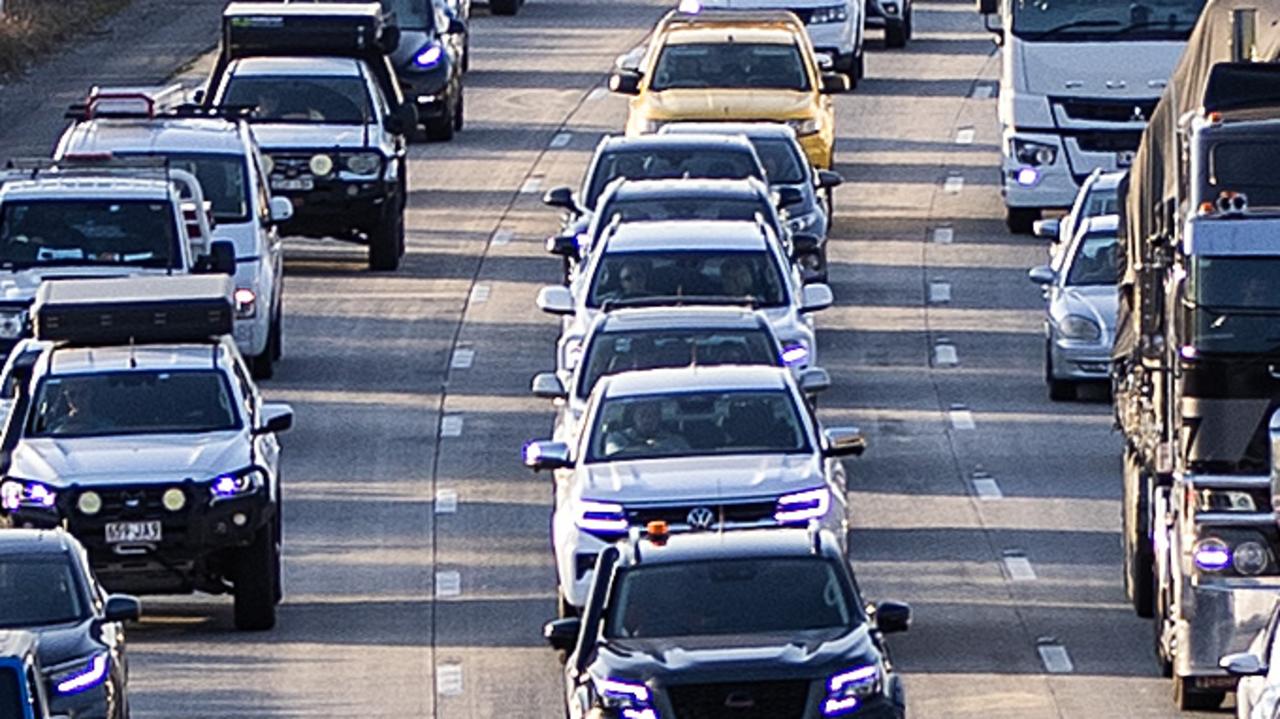 Huge delays after serious motorbike, truck crash