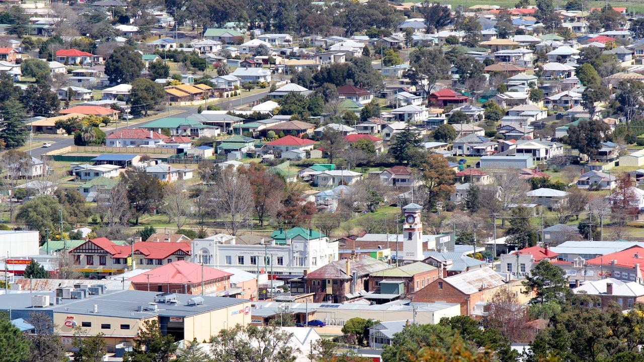 View of Stanthorpe, three hours southwest of Brisbane, taken from Mount Marley. Picture: Liana Turner