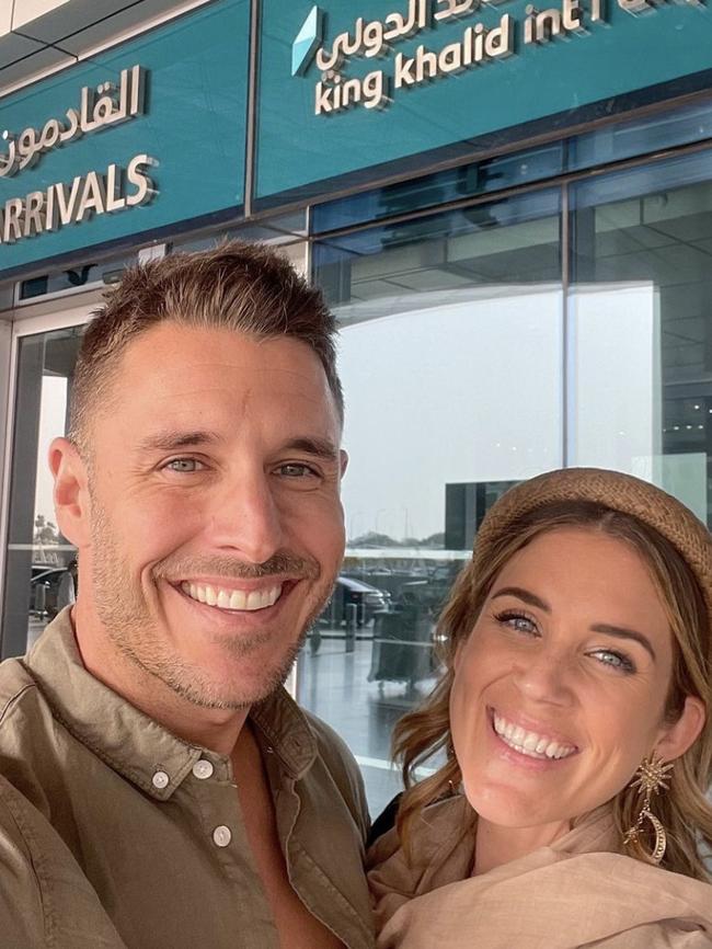 Georgia Love and Lee Elliott in Saudi Arabia.