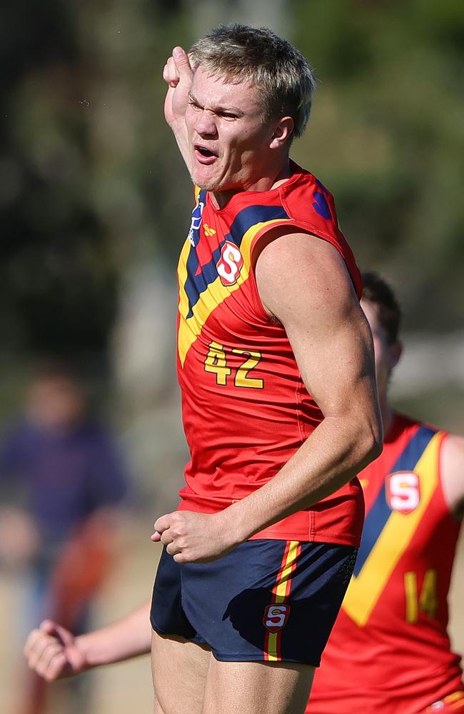 Tyler Welsh is a star in the making. (Photo by Sarah Reed/AFL Photos via Getty Images)