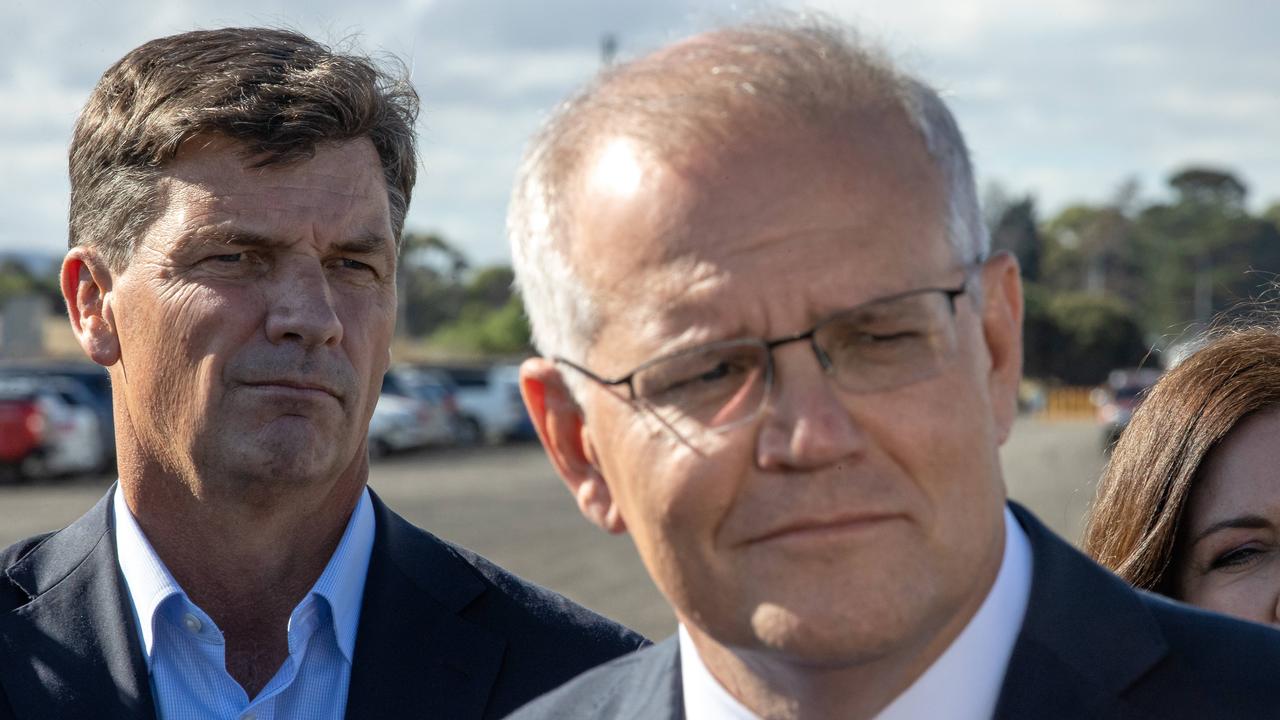 rime Minister Scott Morrison visits Viva Energy Oil near Corio, Victoria. Picture: Jason Edwards