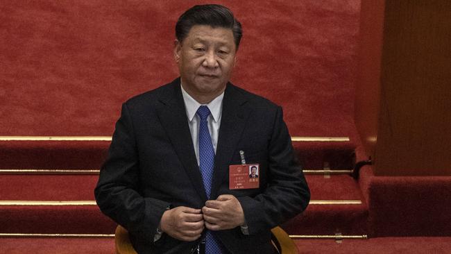 Chinese president Xi Jinping. China is ramping up its rhetoric against China. Picture: Kevin Frayer/Getty Images