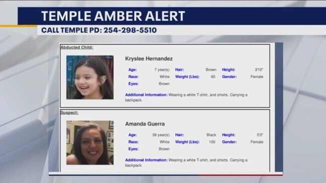 Amber Alert Issued For 7 Year Old Girl Abducted In Temple Au — Australias Leading 2949
