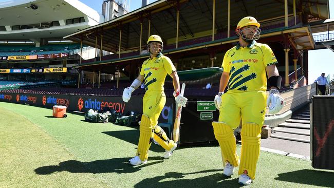 David Warner and Aaron Finch will be looking to get the Aussies off to a great start.