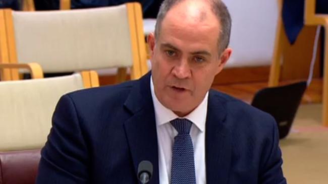 ABC managing director David Anderson speaking at Senate estimates this year.