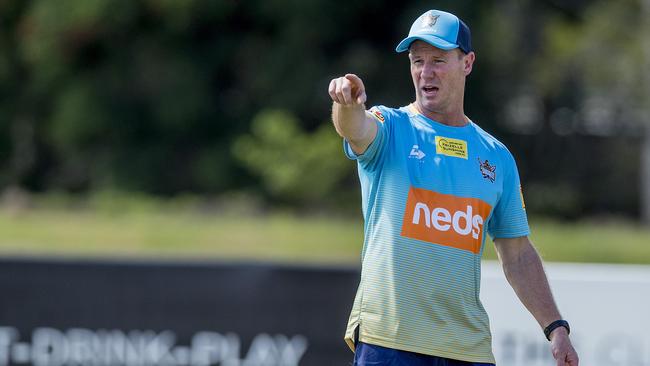 The Gold Coast Titans Head Coach Justin Holbook at pre-season training, Parkwood. Picture: Jerad Williams