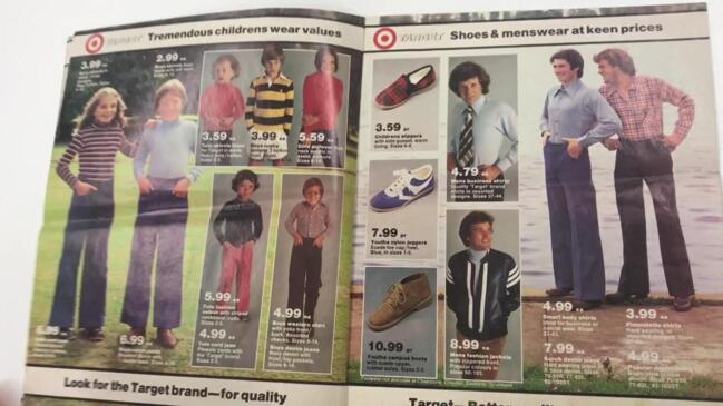 Browsing a vintage Target catalogue