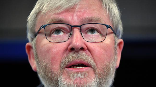 Former prime minister Kevin Rudd. Picture: AAP