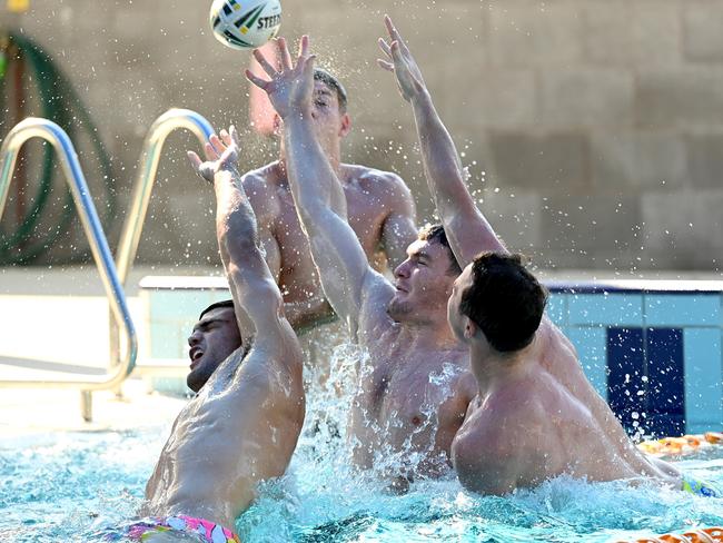 The Panthers hit the pool to prepare for Saturday’s big clash.