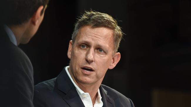 Mr Thiel is among several high-profile venture capitalists who have backed The Enhanced Games project. Picture: Getty