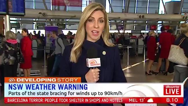 Flights cancelled in and out of Sydney due to strong winds