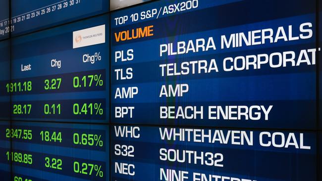 A view of the stocks and market updates at the ASX in Sydney, Australia. Picture: NCA NewsWire / Gaye Gerard