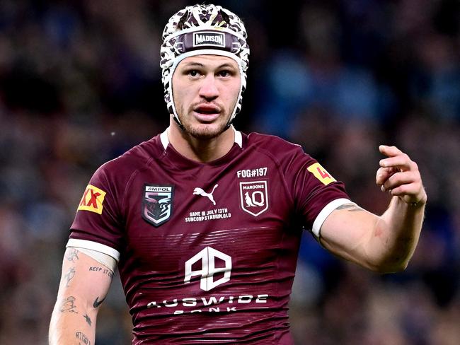 Kalyn Ponga played just one NRL game before being re-called to the Queensland side. Picture: Bradley Kanaris/Getty Images