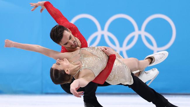 Gabriella Papadakis and Guillaume Cizeron have won gold at the 2022 Winter Olympics. Picture: Dean Mouhtaropoulos/Getty Images