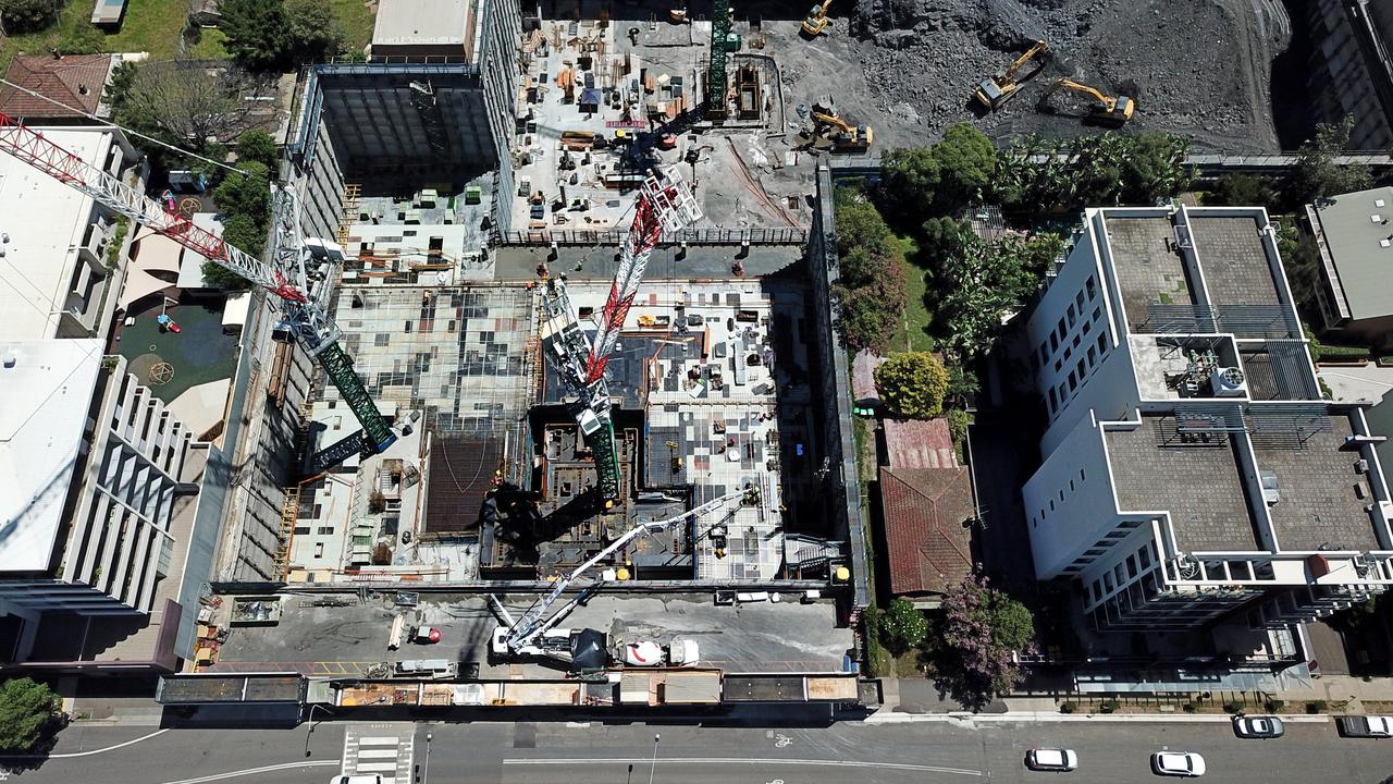 Rhodes Central during construction. Picture: Toby Zerna / Sunday Telegraph