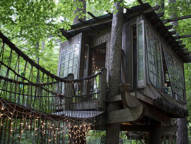 SUNDAY ESCAPE. WISHLIST. TREEHOUSES. This treehouse in Atlanta, Georgia, is Airbnb's most wished-for listing. Picture: Airbnb