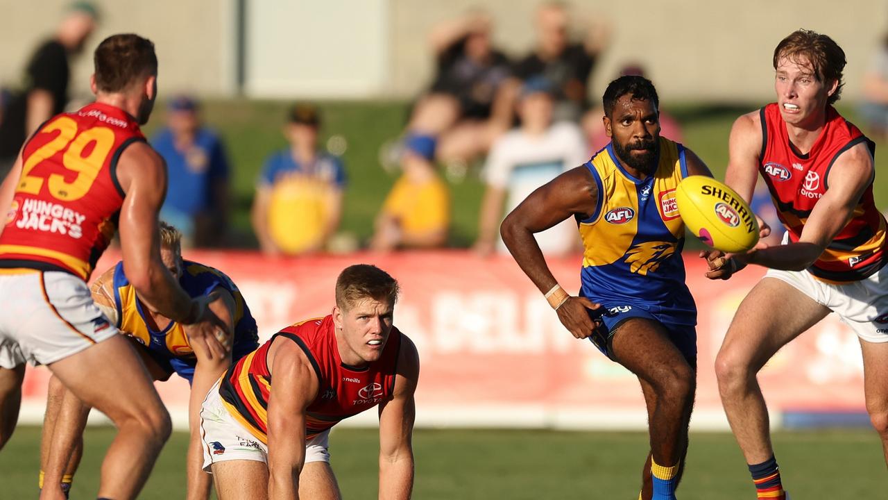 Max Michalanney will make his AFL debut on Sunday. Picture: Will Russell/AFL Photos