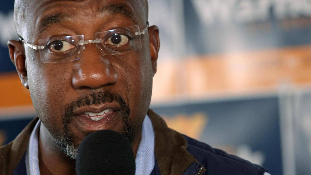 Democratic incumbent Senator Raphael Warnock. Picture: Alex Wong/Getty Images/AFP